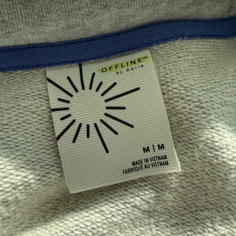 Offline by Aerie Throwback Quarter Zip Hoodie NWOT : Medium - Picture 6 of 7